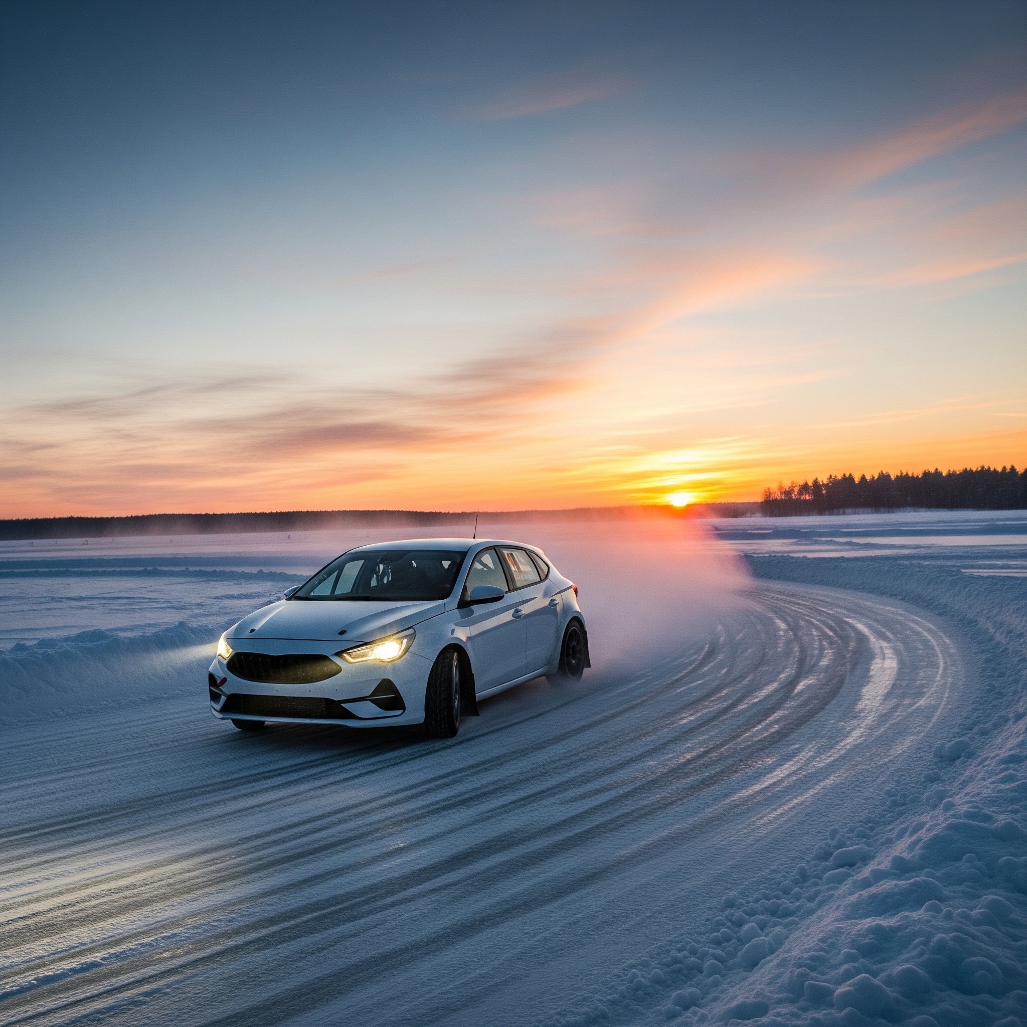 Stage de pilotage sur glace : neige compacte vs glace vive